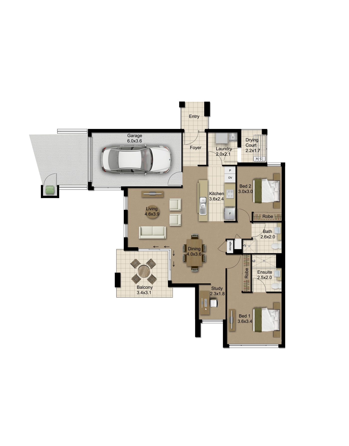 Two Bedroom Villas Farrington Grove Levande